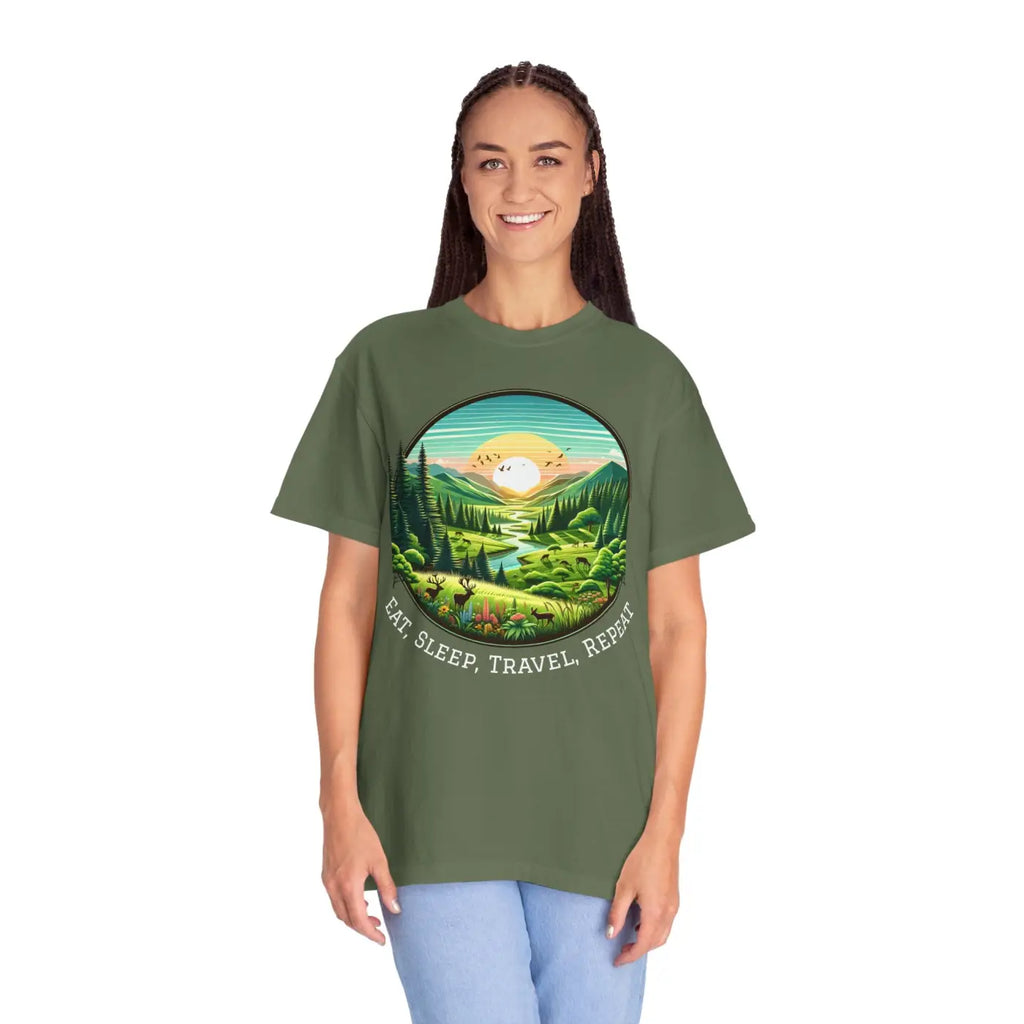 Relaxed Fit Graphic Tee - Outdoor Lovers Adventure Shirt - DipaliZ