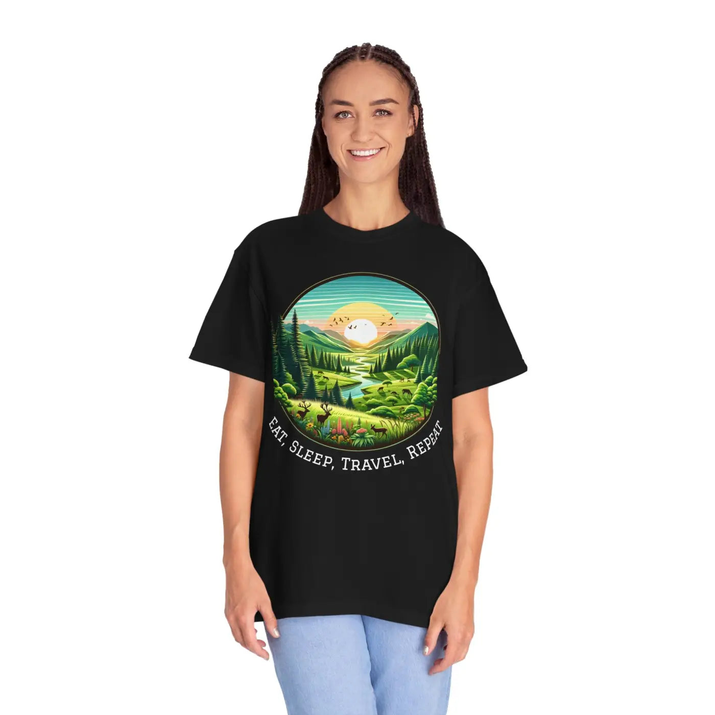 Relaxed Fit Graphic Tee - Outdoor Lovers Adventure Shirt - DipaliZ
