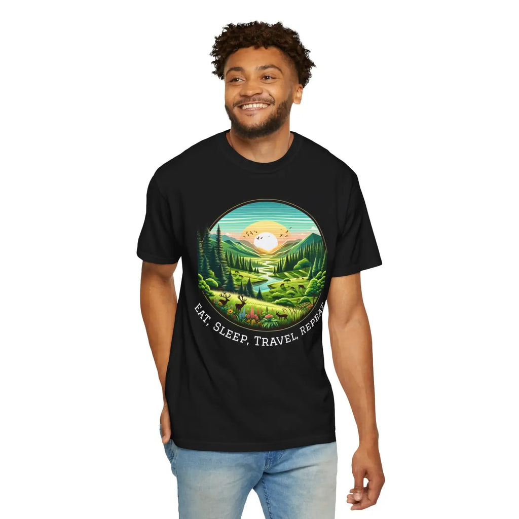 Relaxed Fit Graphic Tee - Outdoor Lovers Adventure Shirt - DipaliZ