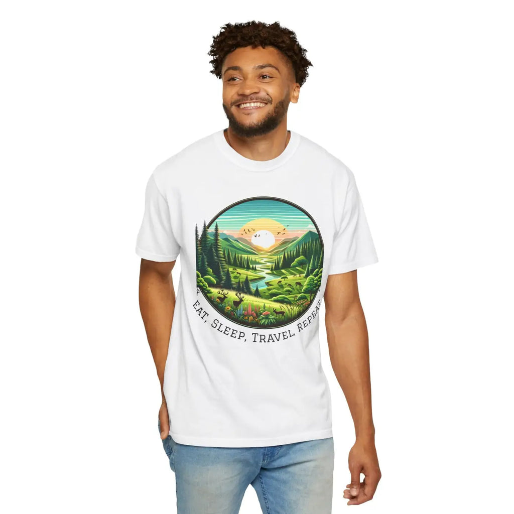 Relaxed Fit Graphic Tee - Outdoor Lovers Adventure Shirt - DipaliZ