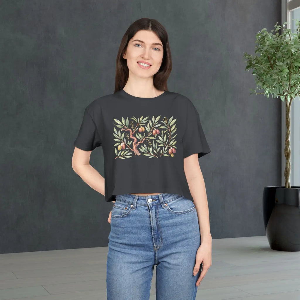 Plant Lover Shirt - Eco Chic Summer Crop Tee - DipaliZ