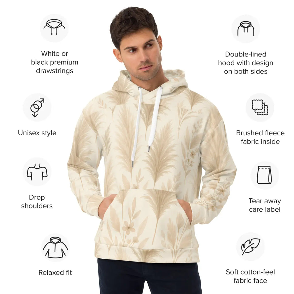 Vibrant Brushed Fleece Hoodie - Double-Lined Hood - DipaliZ