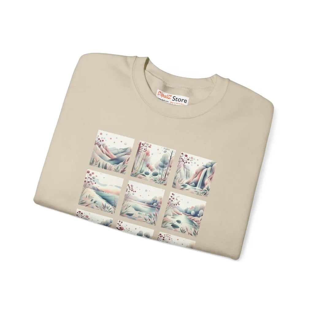 Ultra Cozy Beauty Panel Unisex Crewneck Sweatshirt - DipaliZ