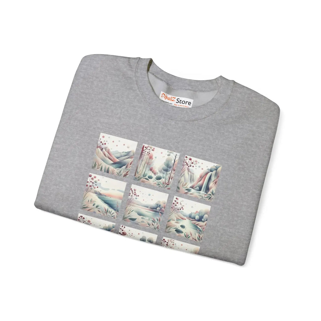 Ultra Cozy Beauty Panel Unisex Crewneck Sweatshirt - DipaliZ
