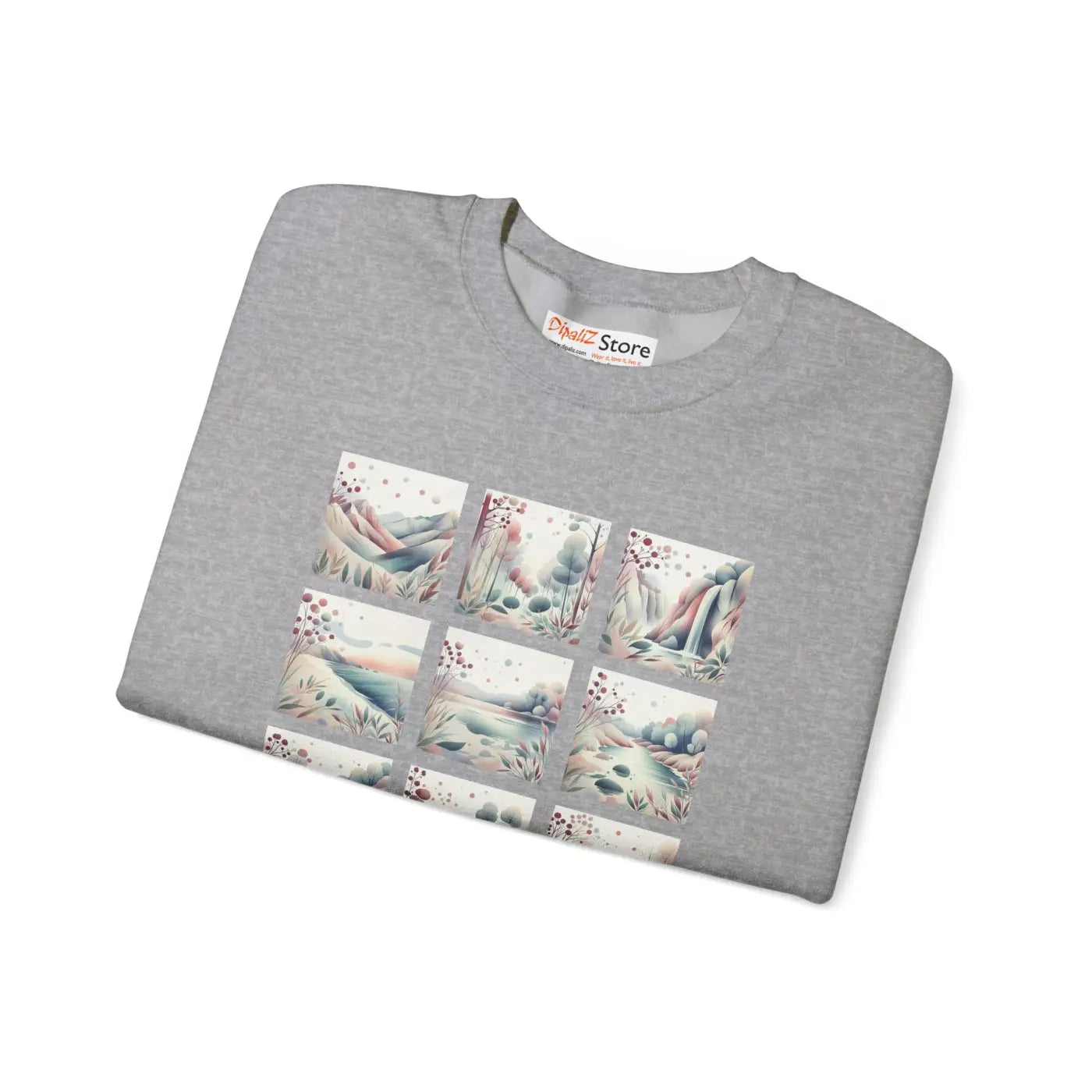 Ultra Cozy Beauty Panel Unisex Crewneck Sweatshirt - DipaliZ