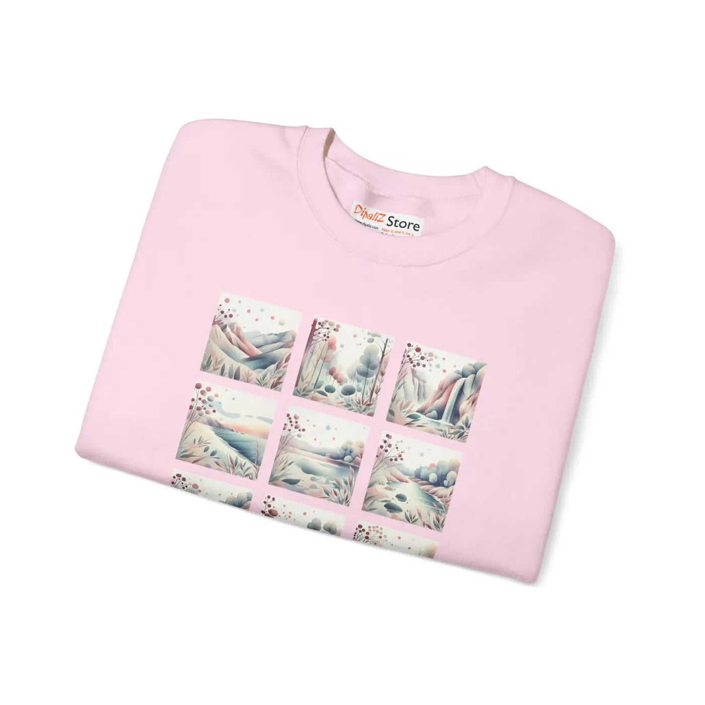 Ultra Cozy Beauty Panel Unisex Crewneck Sweatshirt - DipaliZ