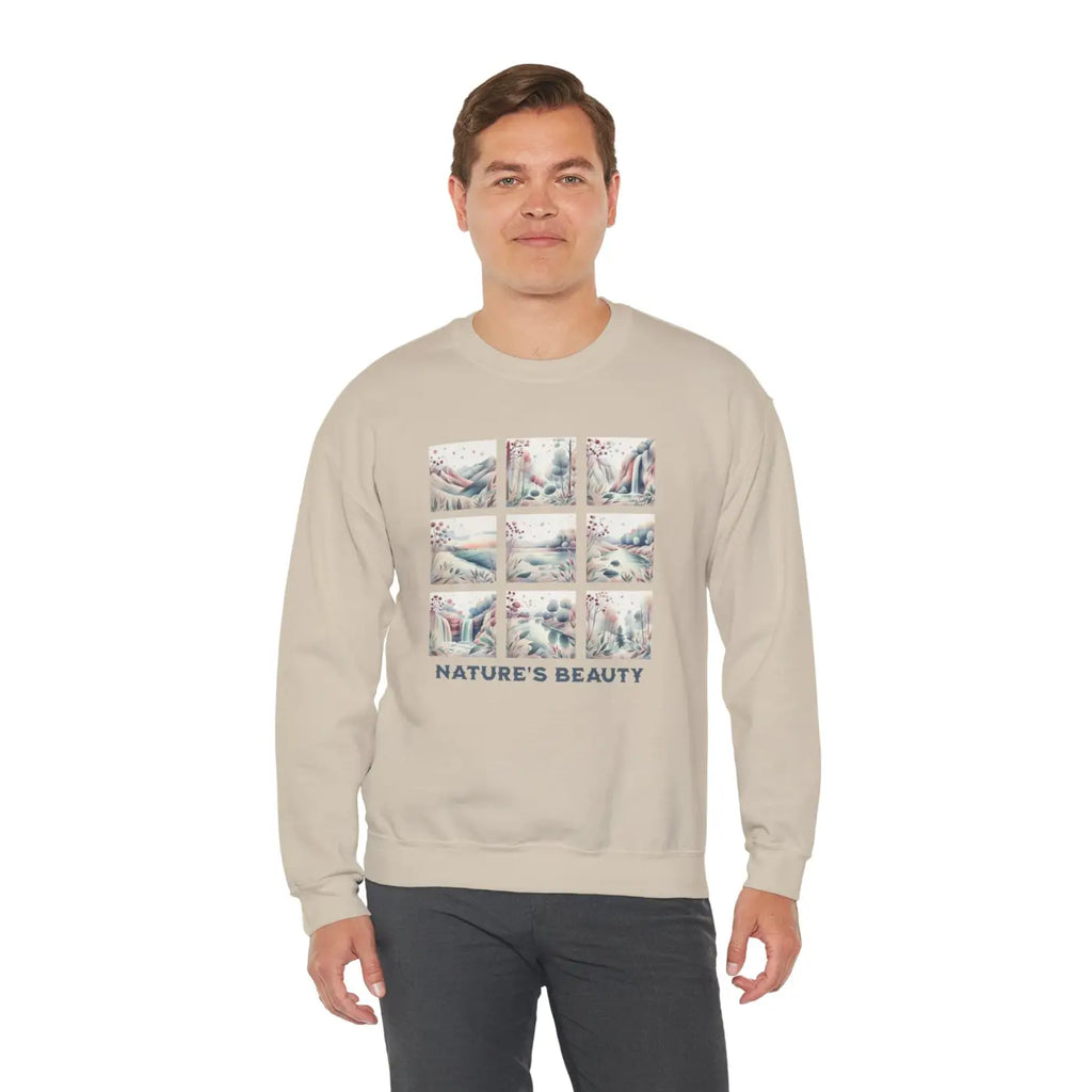 Ultra Cozy Beauty Panel Unisex Crewneck Sweatshirt - DipaliZ