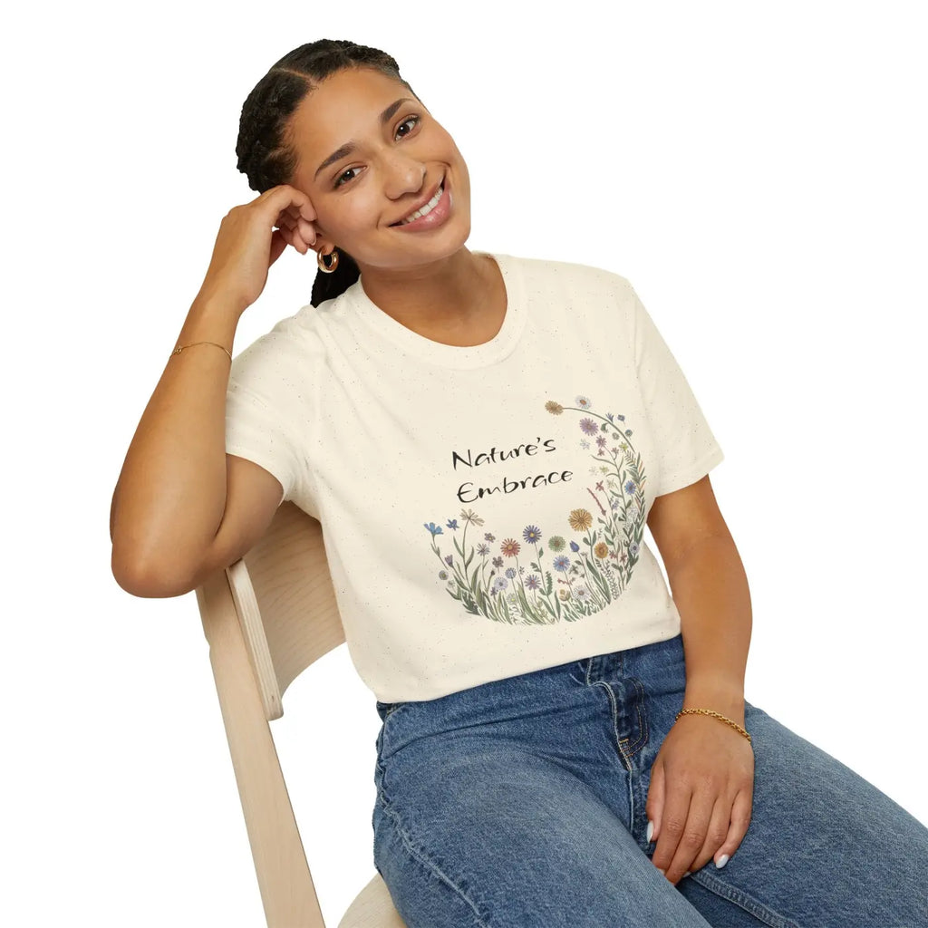 Softstyle Wildflower Tee - Unisex Style Meets Comfort - DipaliZ