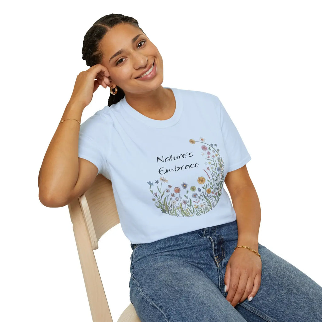 Softstyle Wildflower Tee - Unisex Style Meets Comfort - DipaliZ