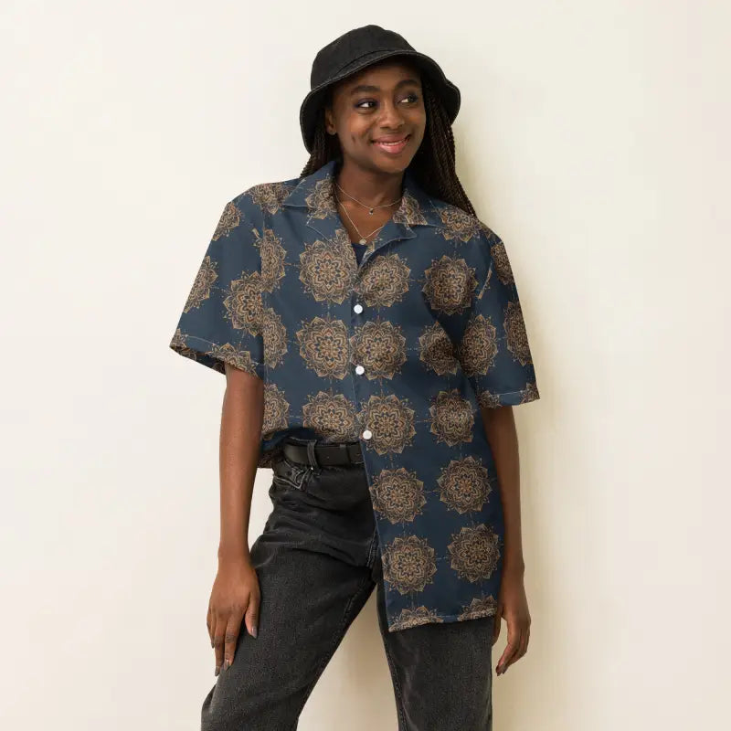 Unisex Button Shirt - Coastal Nautical Style - DipaliZ