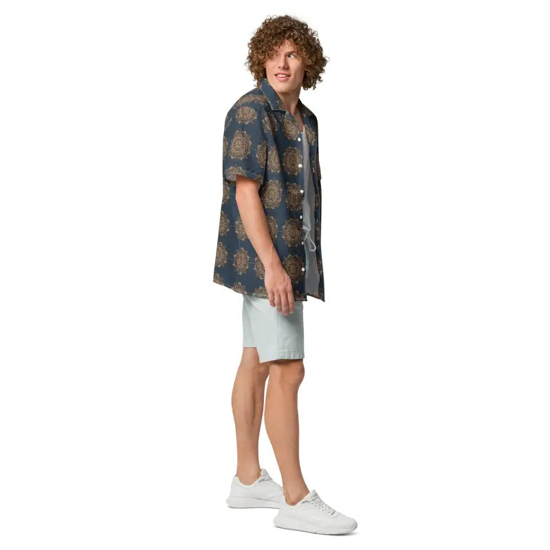 Unisex Button Shirt - Coastal Nautical Style - DipaliZ