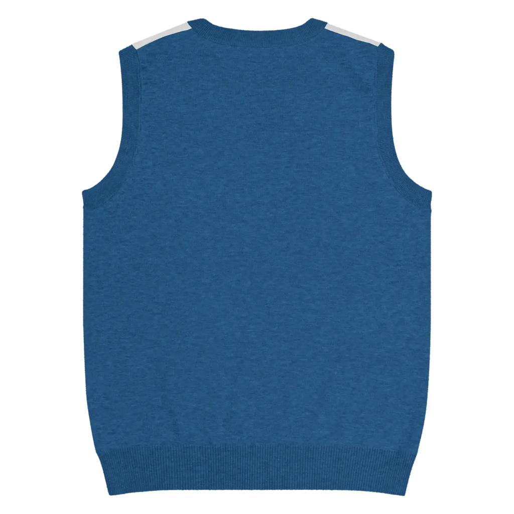 White Polka Dot Knit Vest - Retro Navy Style - DipaliZ