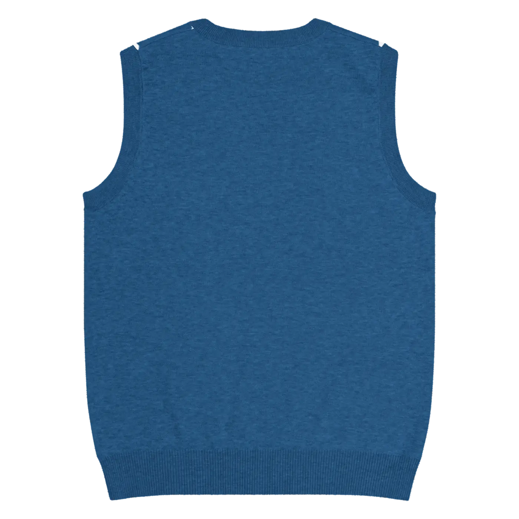 White Polka Dot Knit Vest - Retro Navy Style - DipaliZ