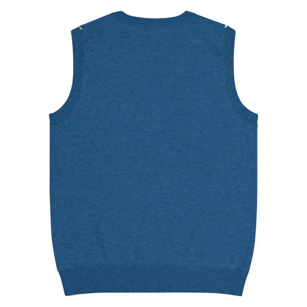 White Polka Dot Knit Vest - Retro Navy Style - DipaliZ