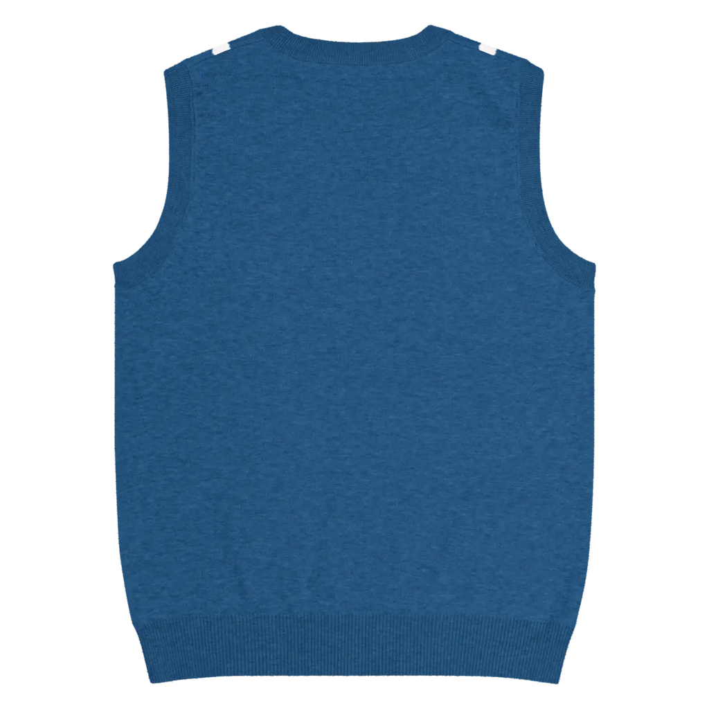 White Polka Dot Knit Vest - Retro Navy Style - DipaliZ
