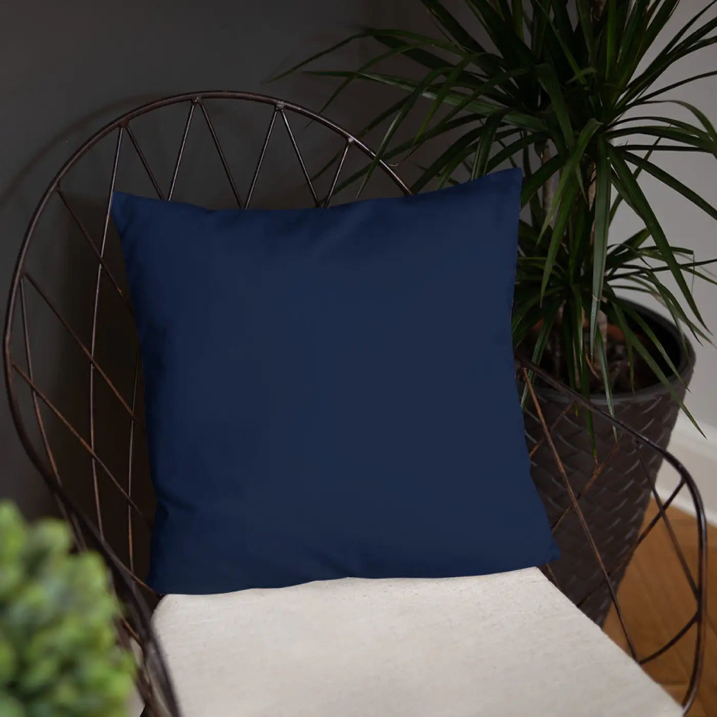 Gold Floral Basic Pillow - Glamorous Home Decor - DipaliZ