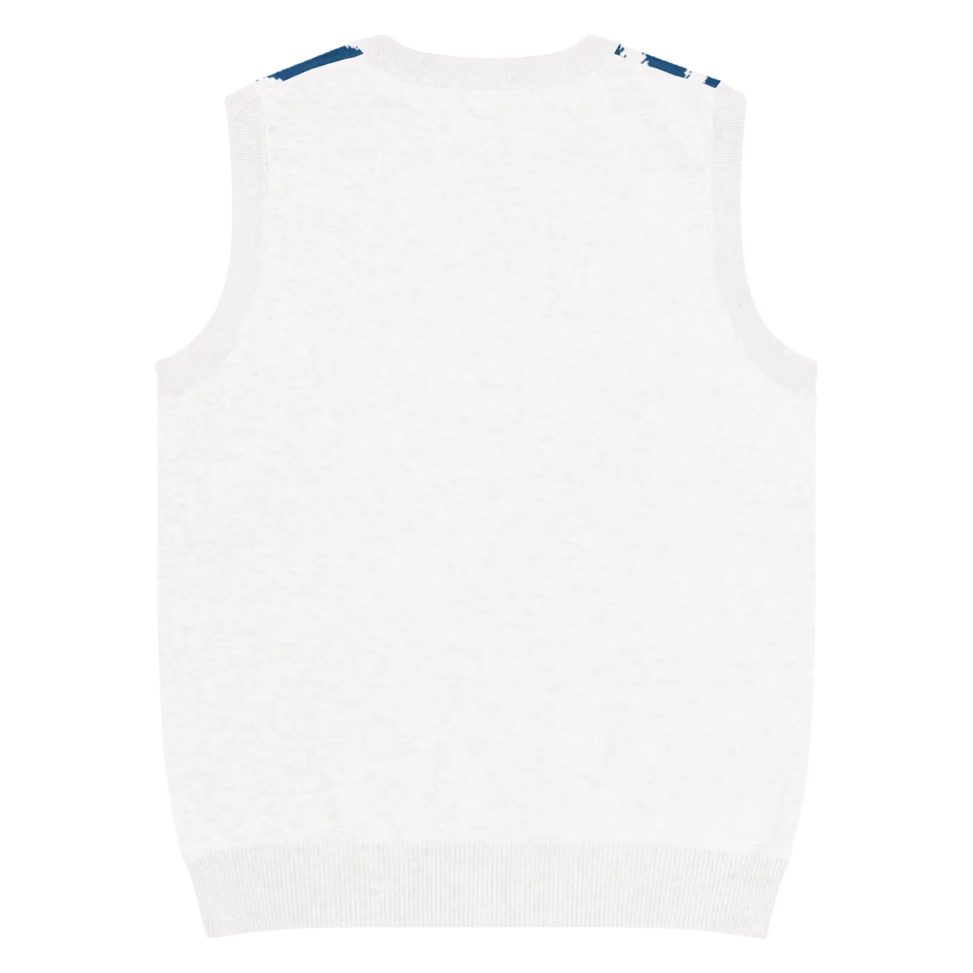 Knit Vest - Stunning White Diagonal Stripe Pattern - DipaliZ
