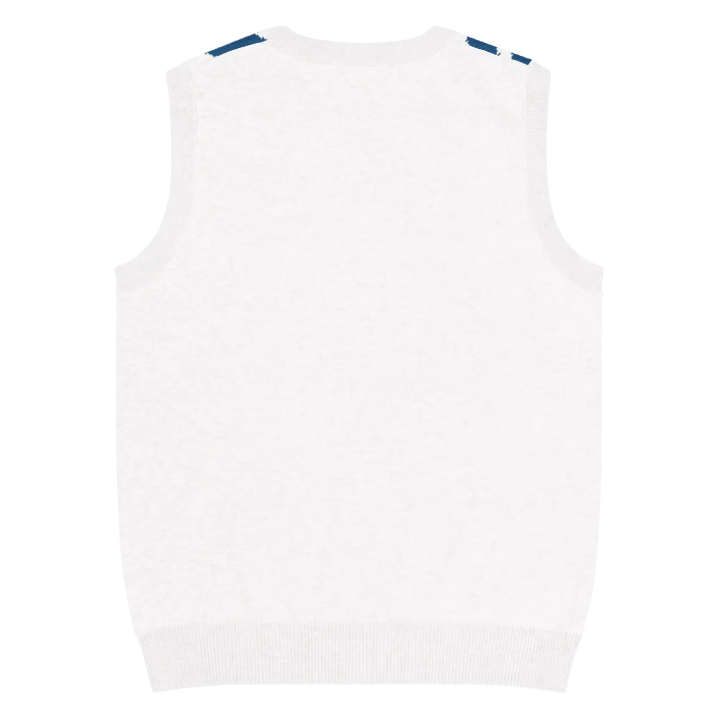 Knit Vest - Stunning White Diagonal Stripe Pattern - DipaliZ