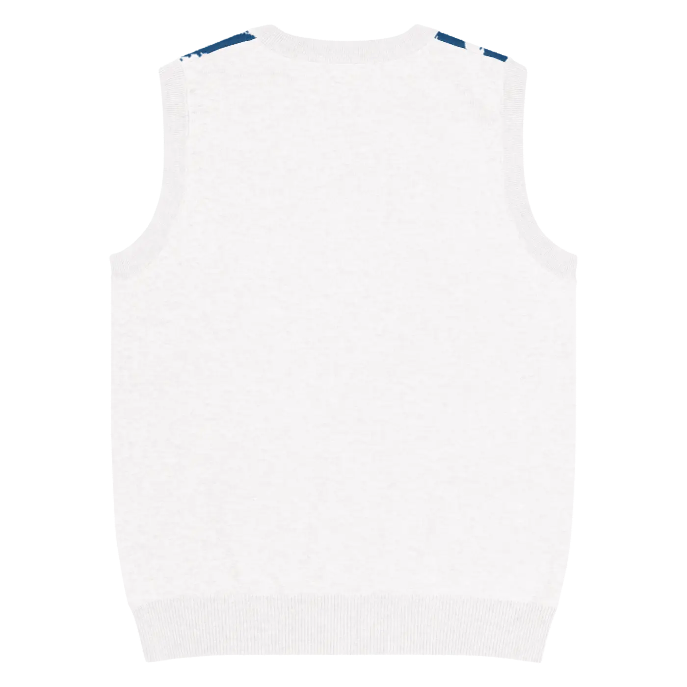 Knit Vest - Stunning White Diagonal Stripe Pattern - DipaliZ