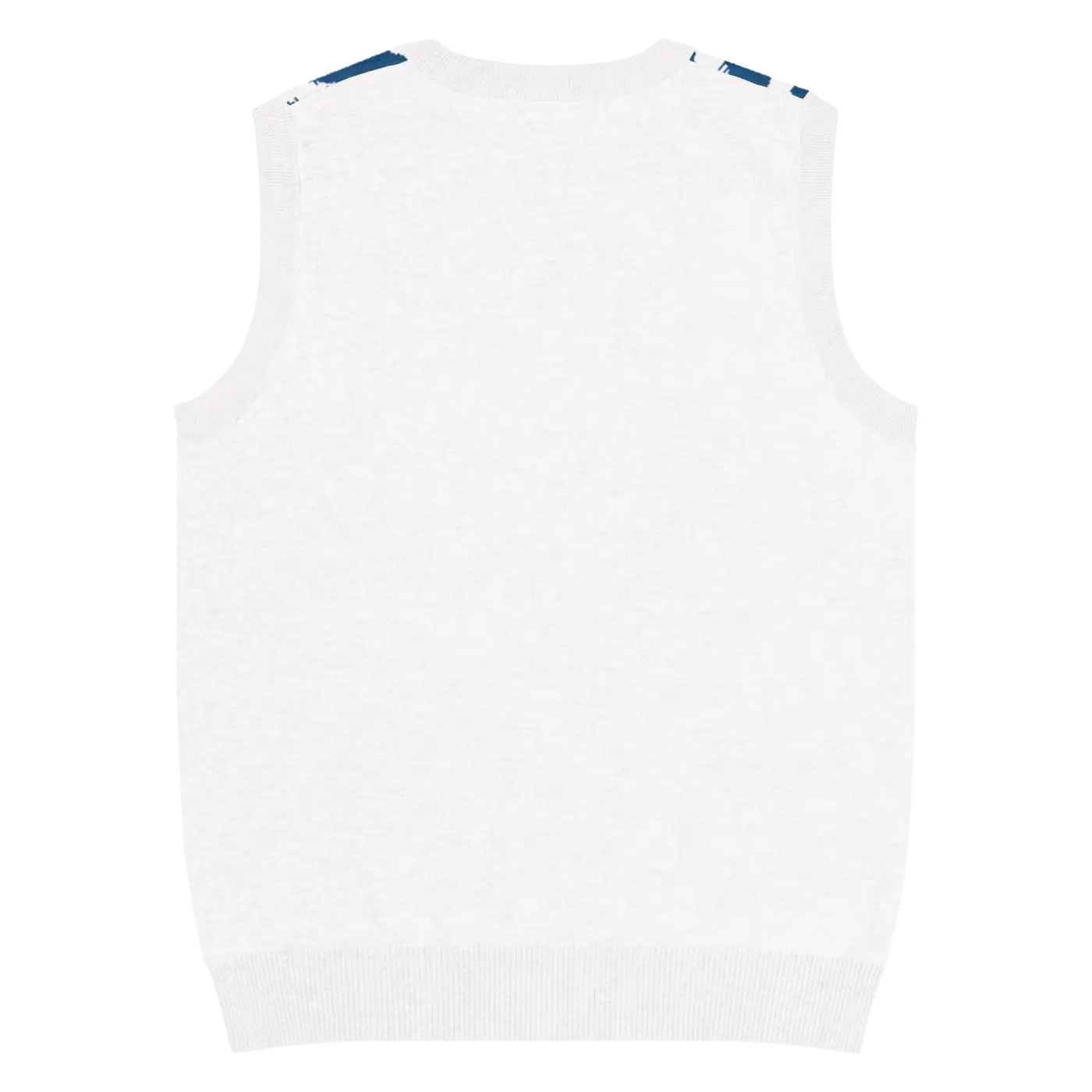 Knit Vest - Stunning White Diagonal Stripe Pattern - DipaliZ