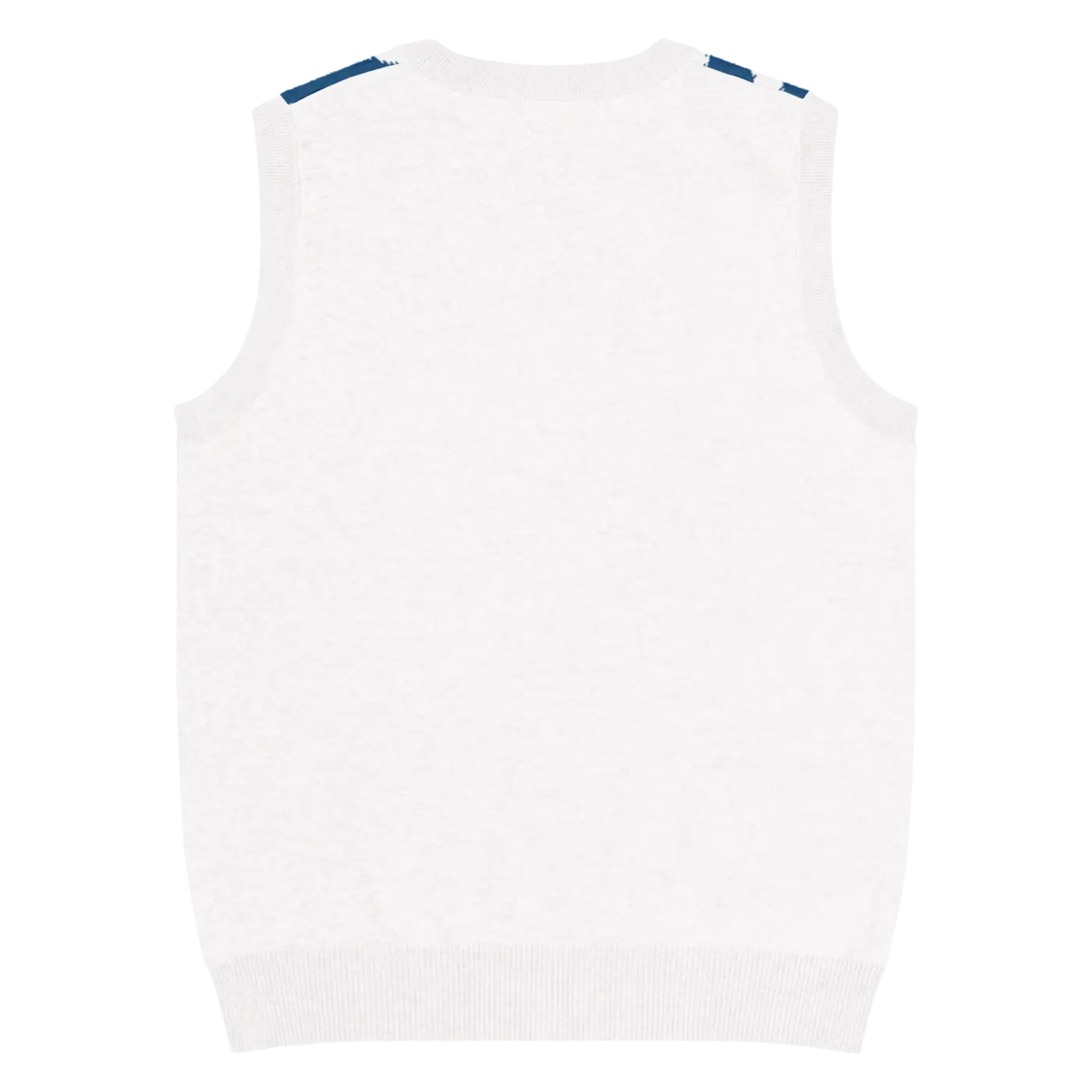 Knit Vest - Stunning White Diagonal Stripe Pattern - DipaliZ