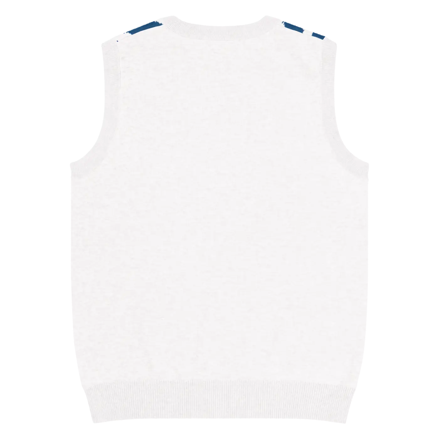 Knit Vest - Stunning White Diagonal Stripe Pattern - DipaliZ