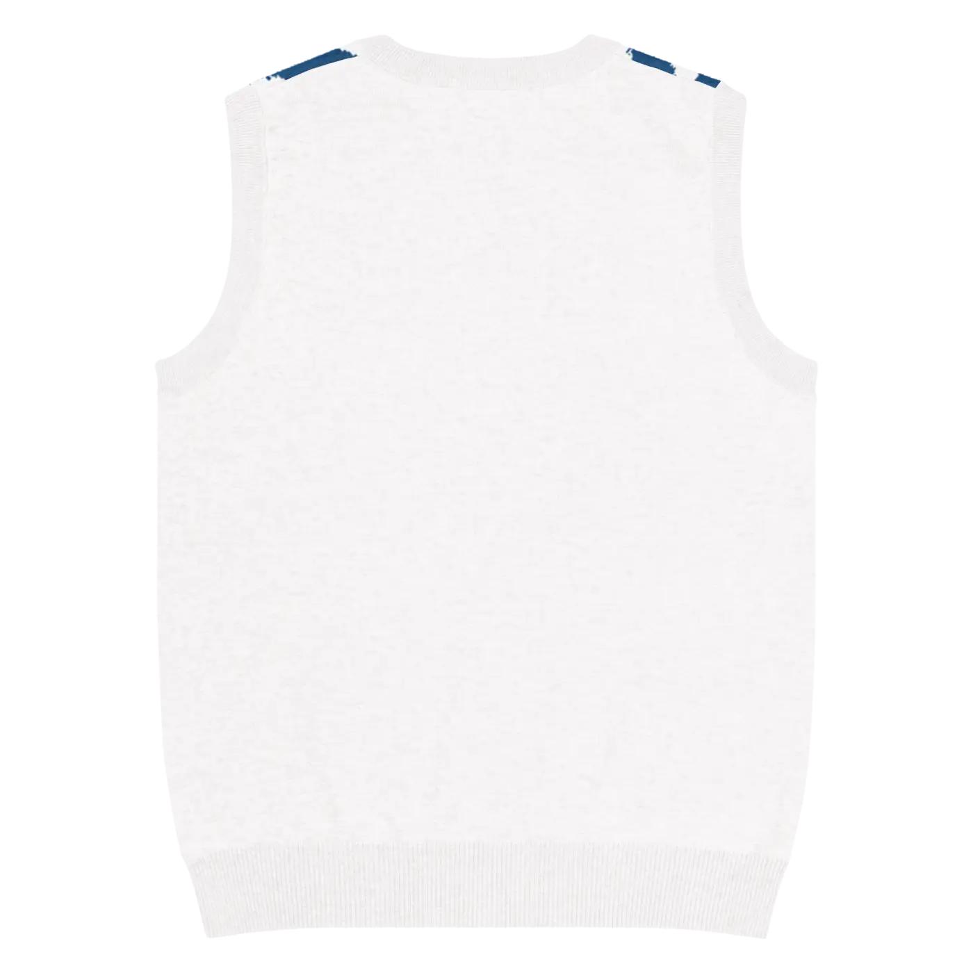 Knit Vest - Stunning White Diagonal Stripe Pattern - DipaliZ
