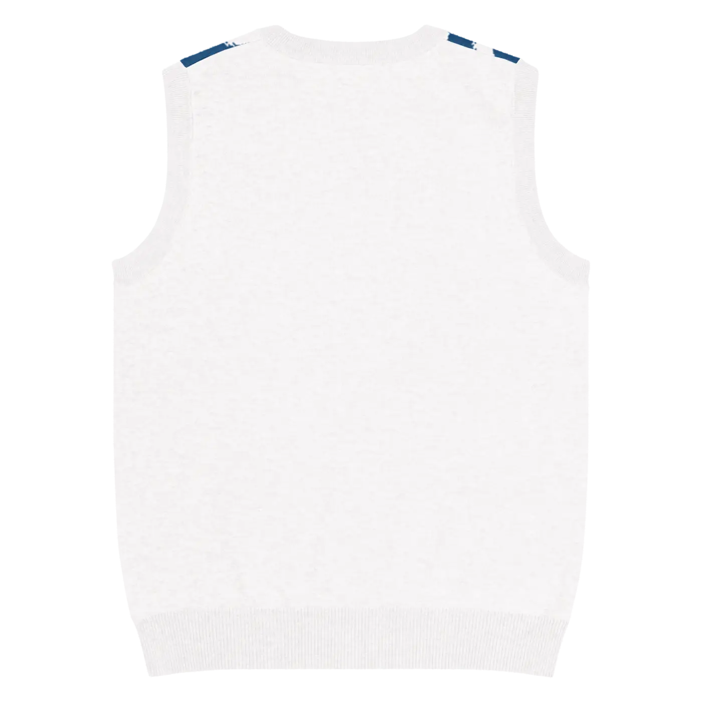 Knit Vest - Stunning White Diagonal Stripe Pattern - DipaliZ