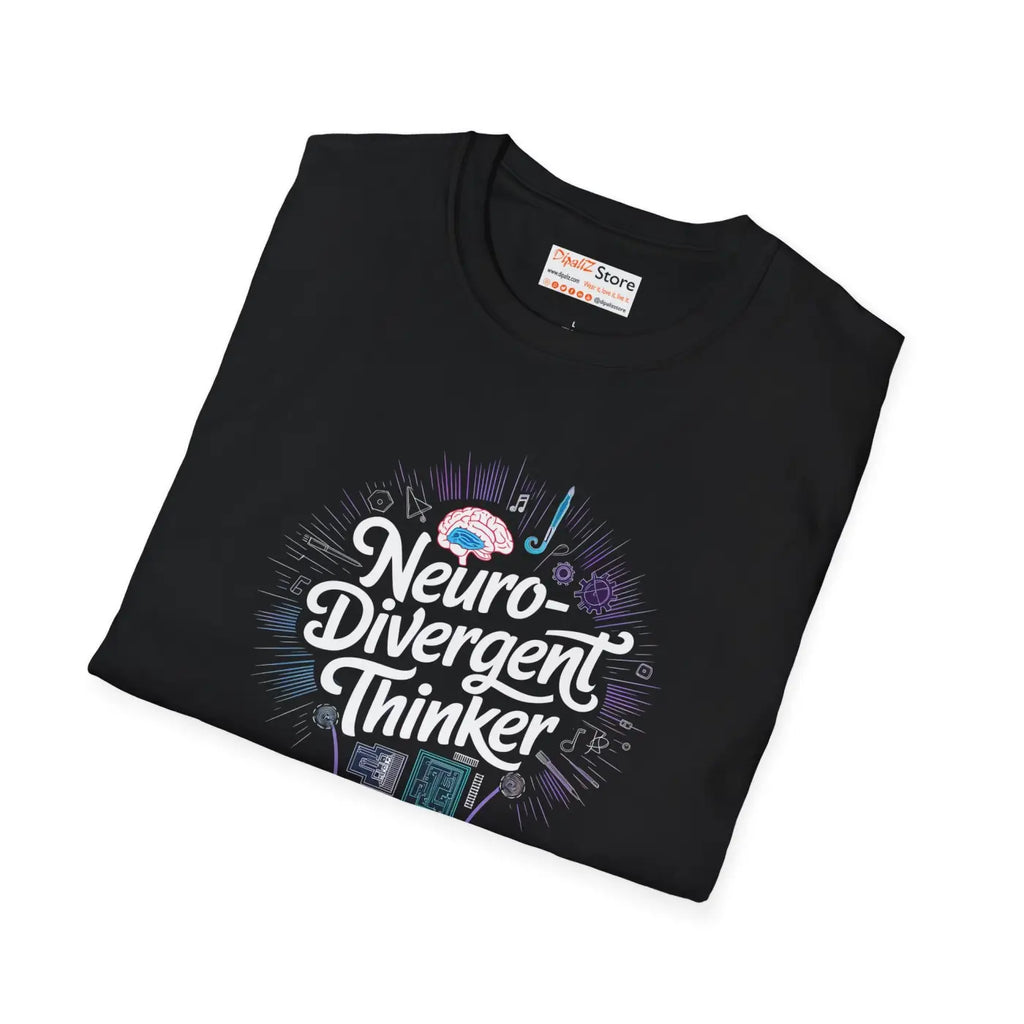 Neurodivergent Thinker Tee - Unisex Softstyle Comfort - DipaliZ