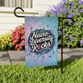 Neurodiversity Rocks Garden Banner - Poly Poplin Canvas - DipaliZ