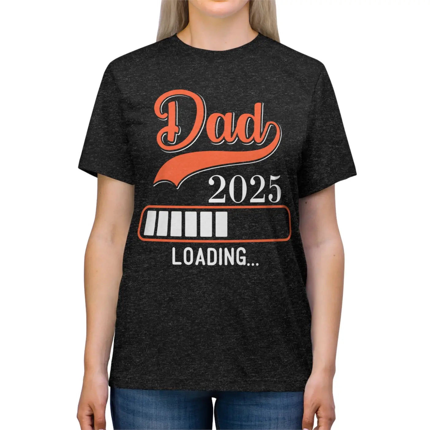 New Dad 2025 Loading Unisex Triblend Tee - Sustainable Fashion - DipaliZ