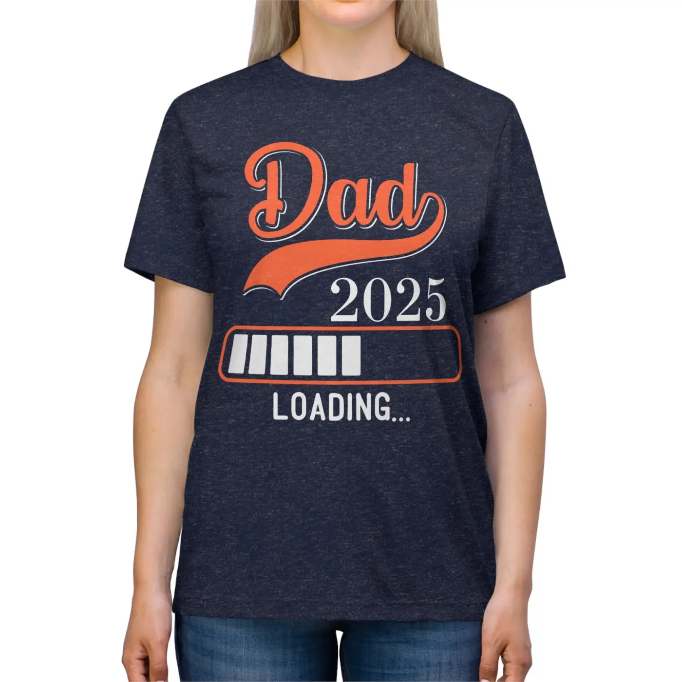 New Dad 2025 Loading Unisex Triblend Tee - Sustainable Fashion - DipaliZ
