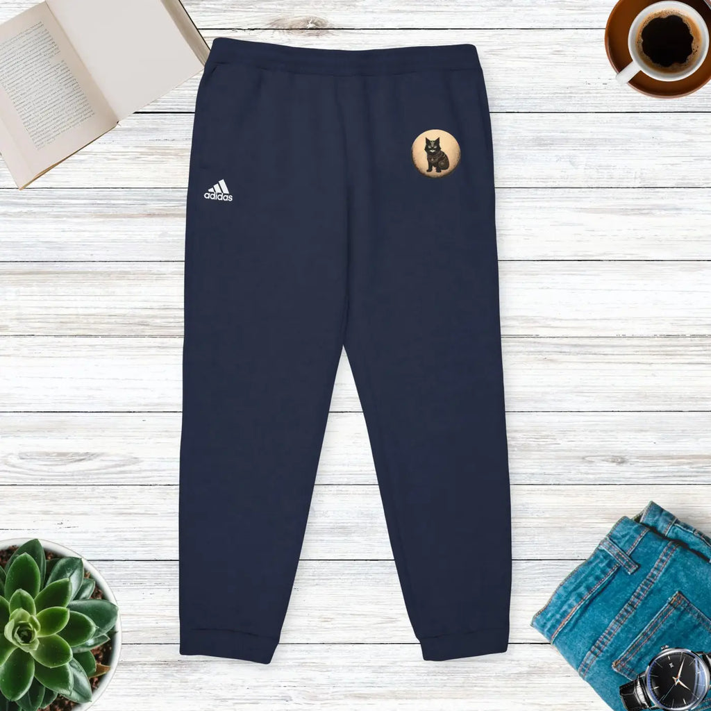 Ultimate Comfort Unisex Fleece Joggers - Ninja Cat - DipaliZ