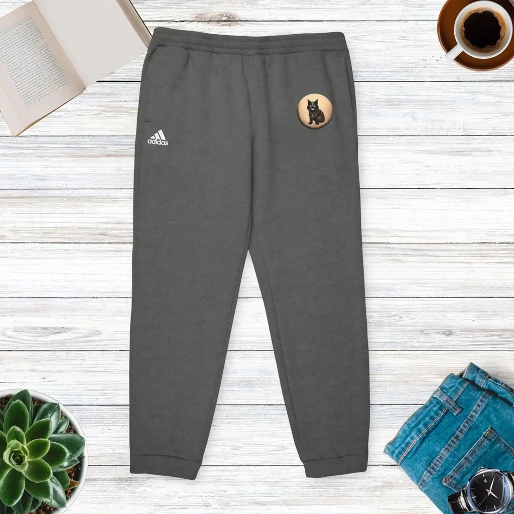 Ultimate Comfort Unisex Fleece Joggers - Ninja Cat - DipaliZ
