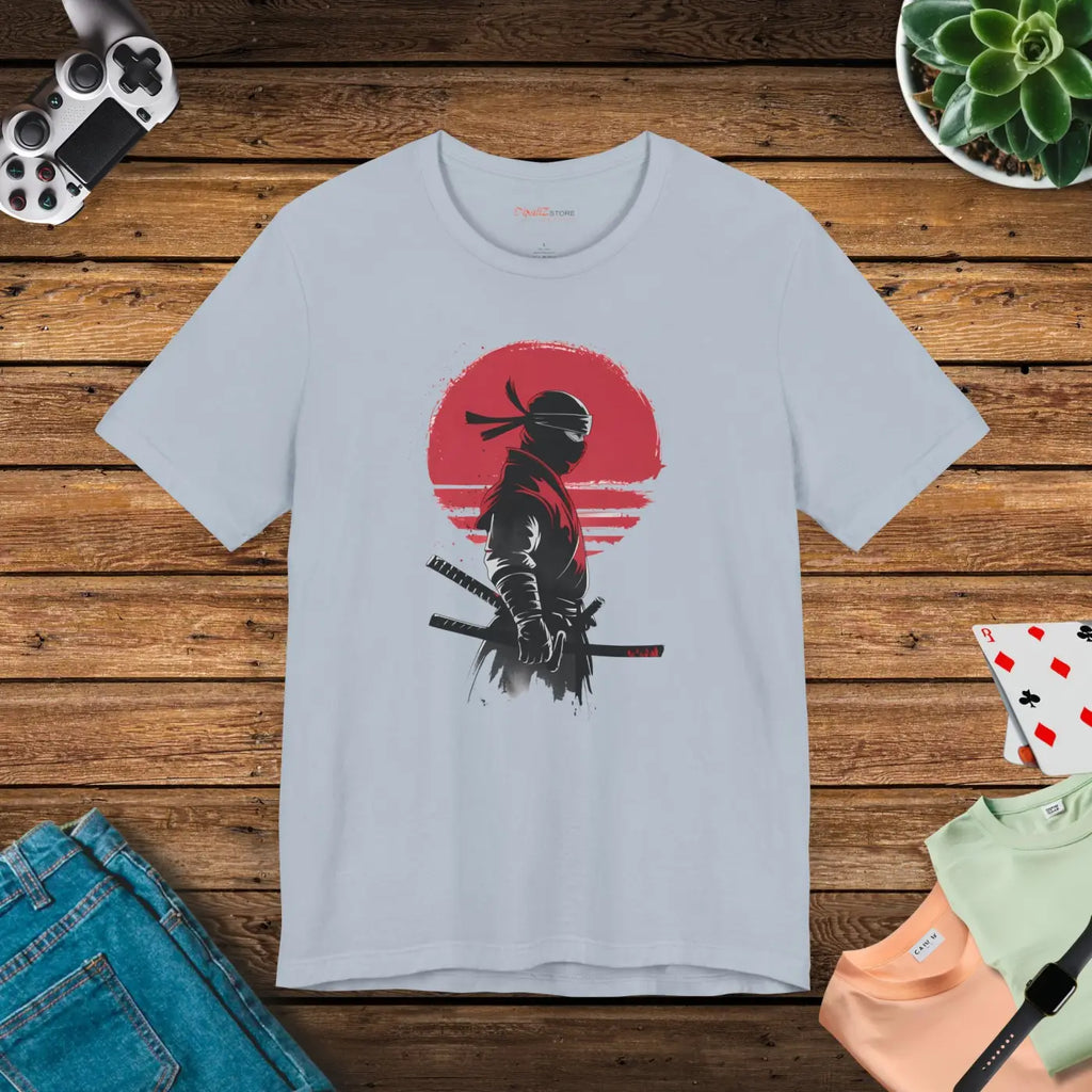 Unisex Jersey Short Ninja Tee - Soft Cotton Comfort - DipaliZ