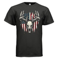 American Flag and European Deer Skull