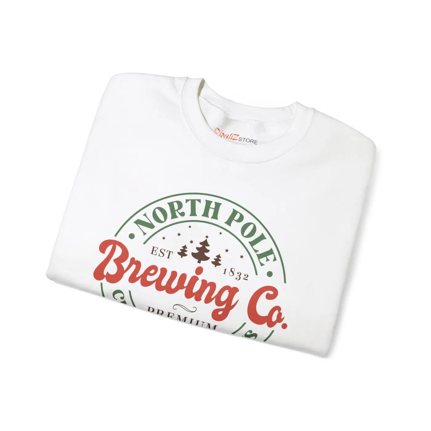 North Pole Brewing Christmas Sweatshirt - Cozy Holiday - DipaliZ