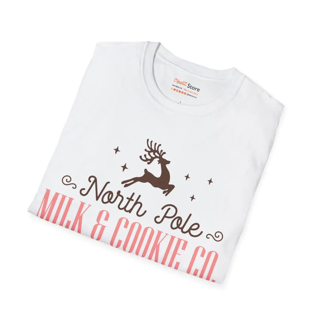 North Pole Christmas Tee - Festive Holiday Top - DipaliZ