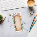 Spring Floral Notes Ruled Notepad - Cheerful Daily Planner - DipaliZ