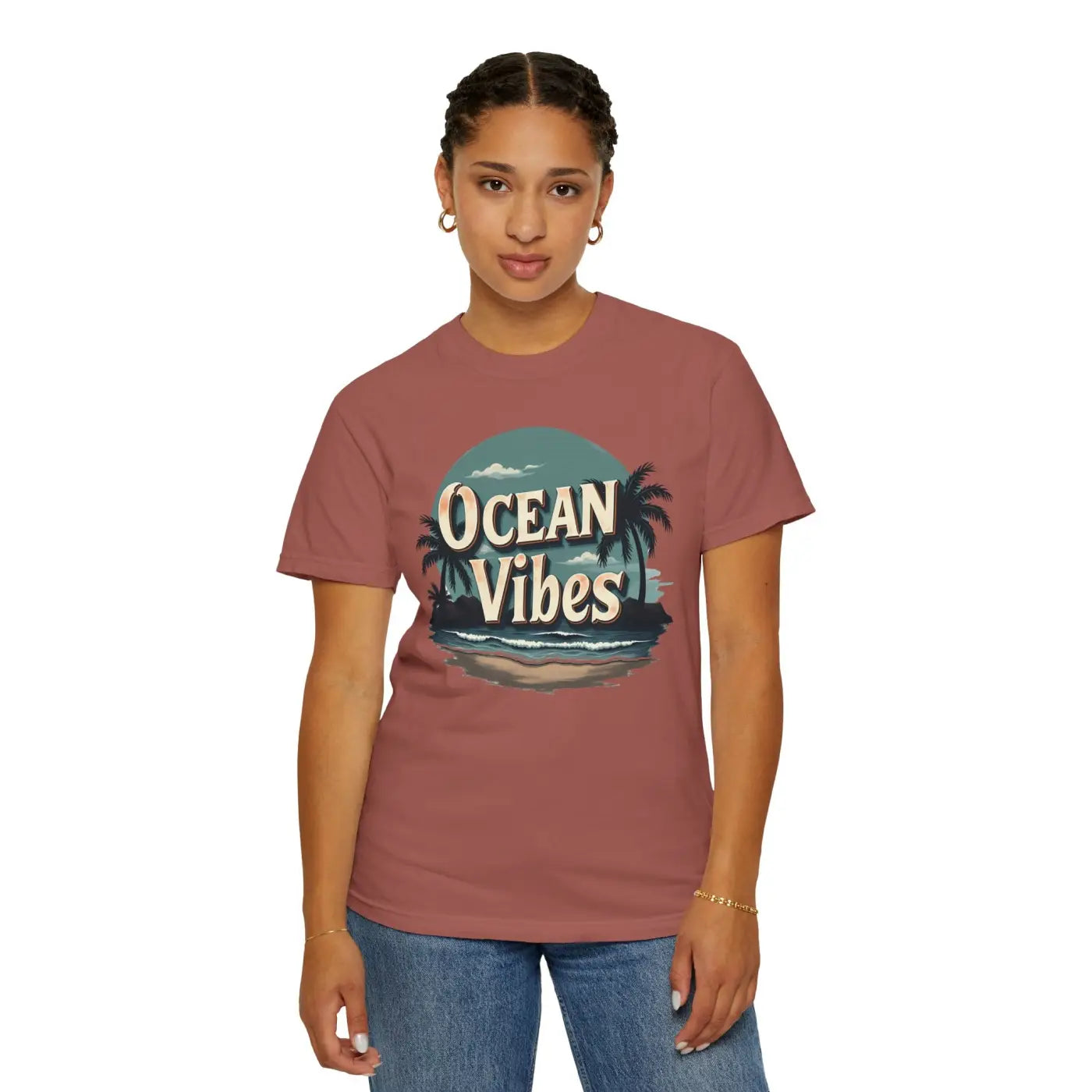 Ocean Vibes Unisex Garment-Dyed T-Shirt - Summer Ready - DipaliZ