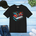 Ocean Waves Piano Unisex Jersey Tee - Musical Art Design - DipaliZ