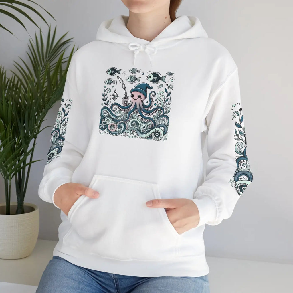Oceanic Adventure Hoodie - Whale Art Beach Vibes - DipaliZ