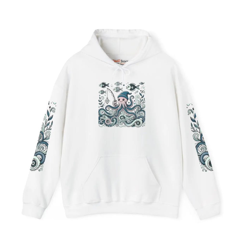 Oceanic Adventure Hoodie - Whale Art Beach Vibes - DipaliZ