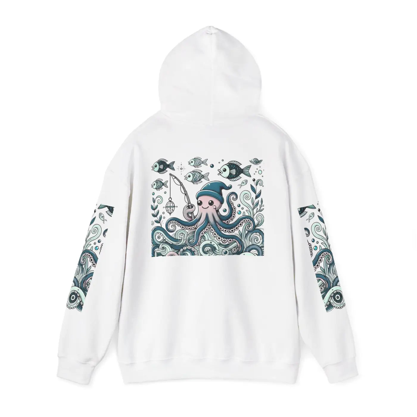 Oceanic Adventure Hoodie - Whale Art Beach Vibes - DipaliZ