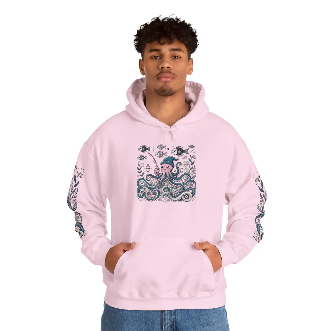 Oceanic Adventure Hoodie - Whale Art Beach Vibes - DipaliZ