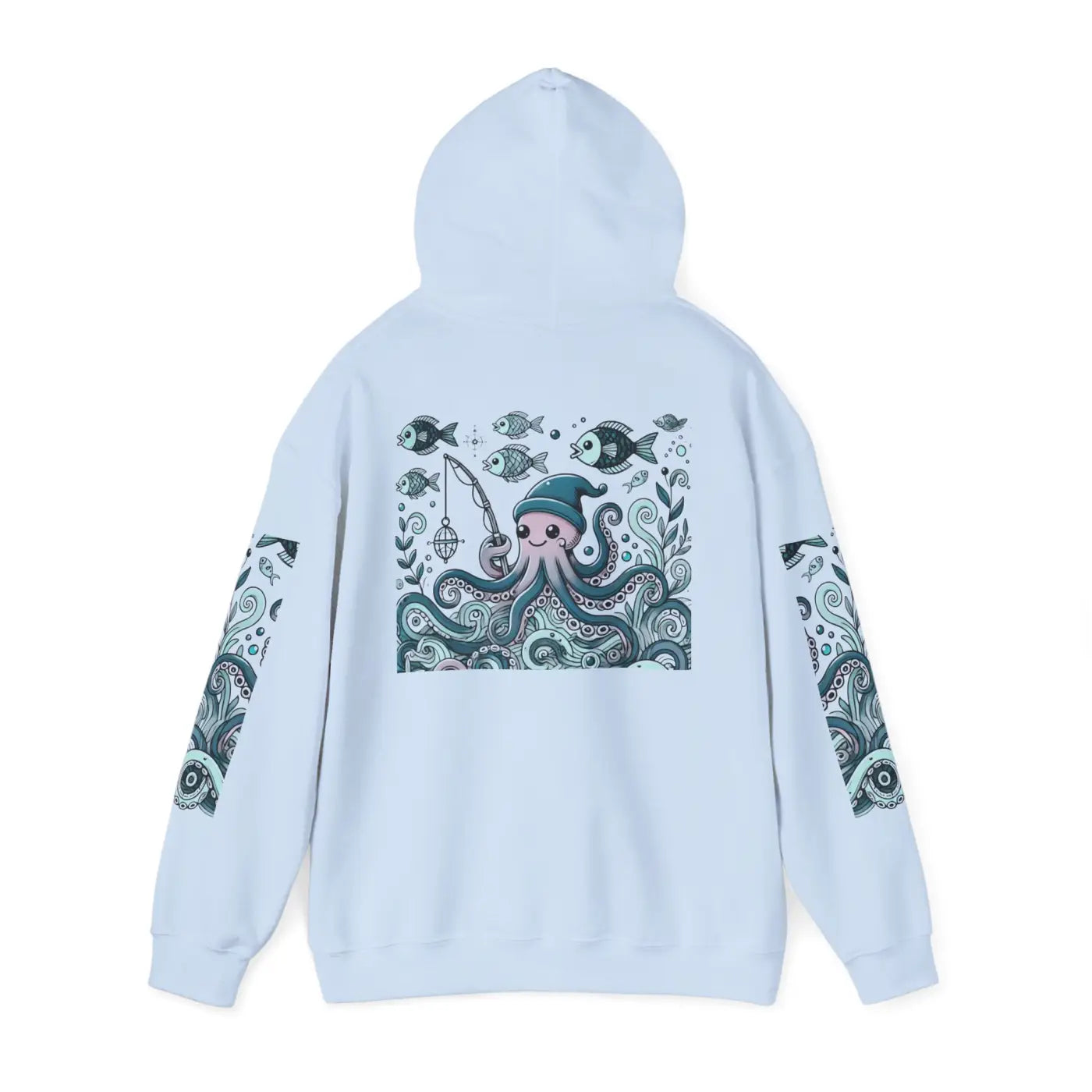 Oceanic Adventure Hoodie - Whale Art Beach Vibes - DipaliZ