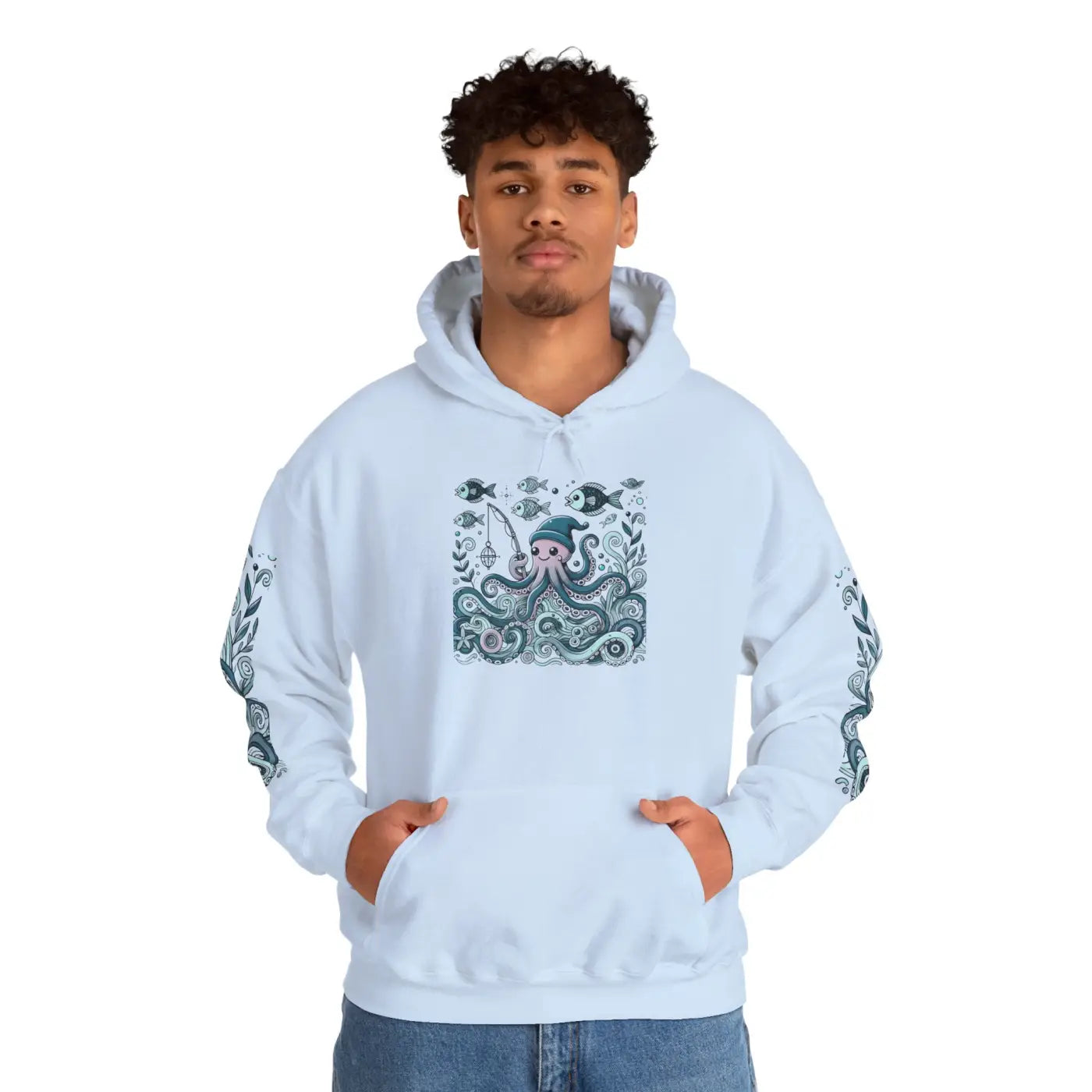 Oceanic Adventure Hoodie - Whale Art Beach Vibes - DipaliZ