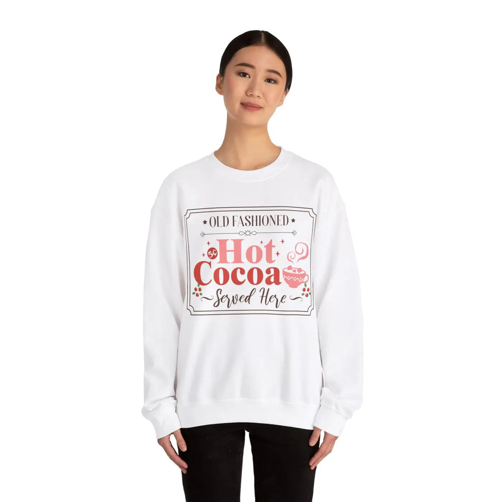 Old Fashioned Hot Cocoa Heavy Blend Crewneck Sweatshirt - DipaliZ