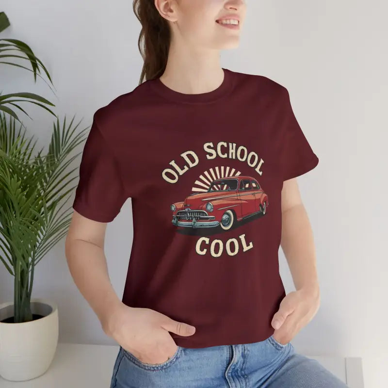Old School Cool Car Enthusiasts Unisex Jersey Tee - DipaliZ