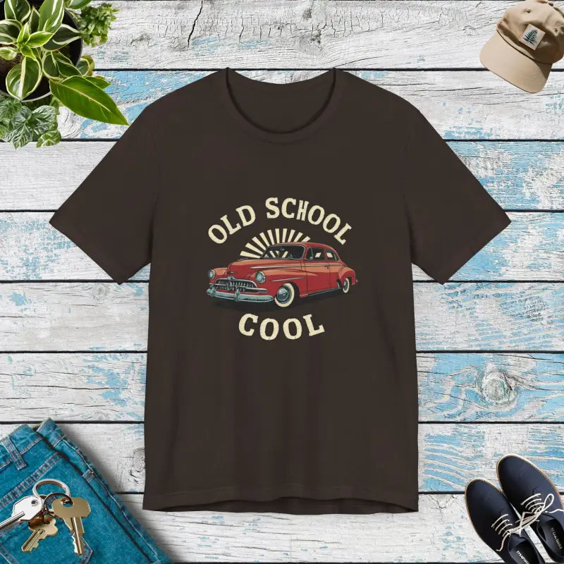 Old School Cool Car Enthusiasts Unisex Jersey Tee - DipaliZ